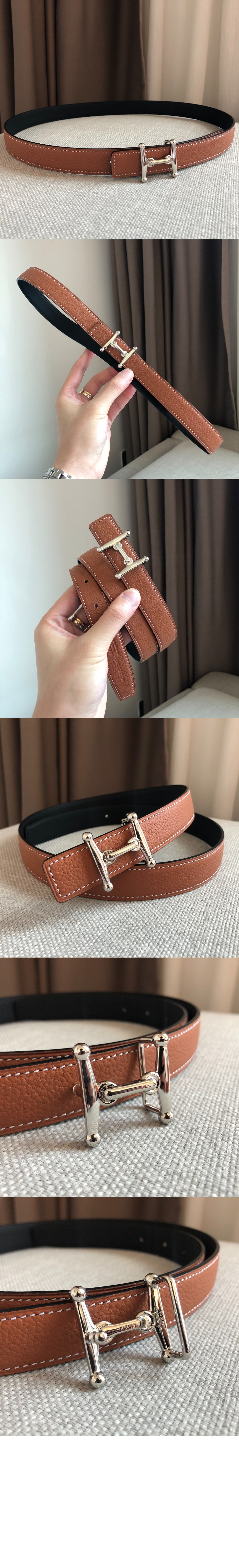 에르메스 양면 가죽 벨트