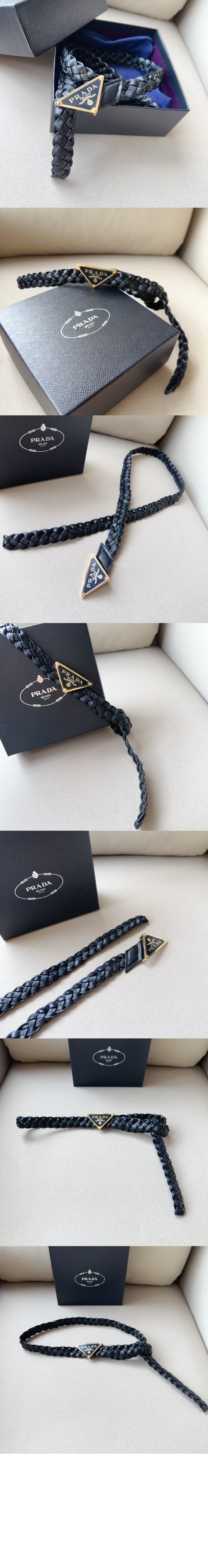 프라다 나파 가죽 벨트 1CS112