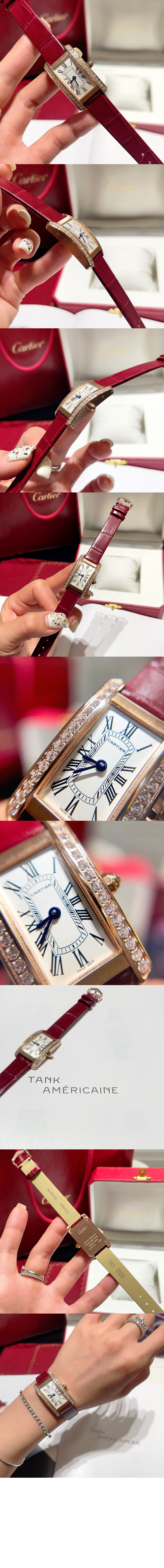 까르띠에 탱크 아메리칸 워치 28 WJTA0041