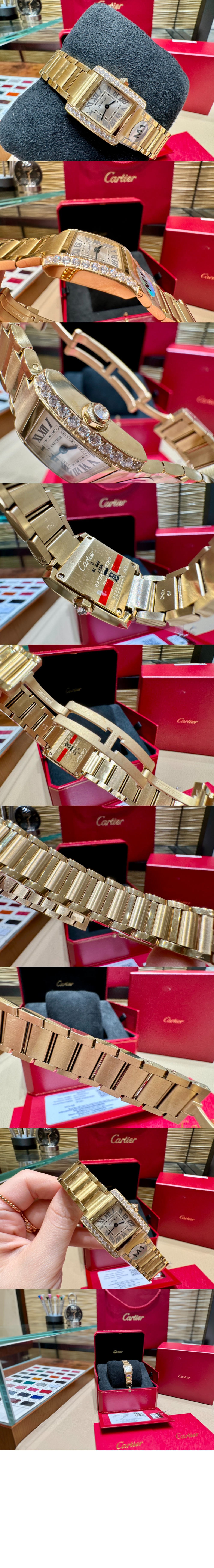 까르띠에 탱크 프랑세즈 금통 32 WJTA0040