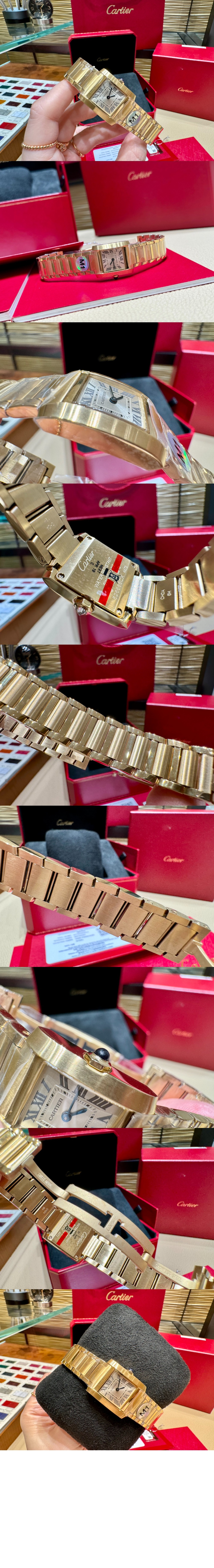 까르띠에 탱크 프랑세즈 금통 32 WGTA0113