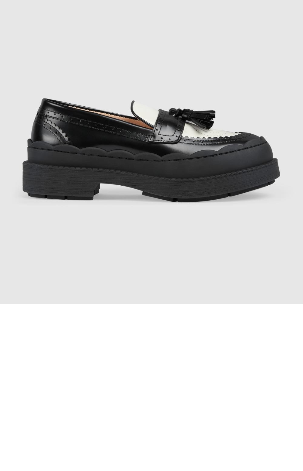 구찌 인터로킹 G 러그 로퍼 750438