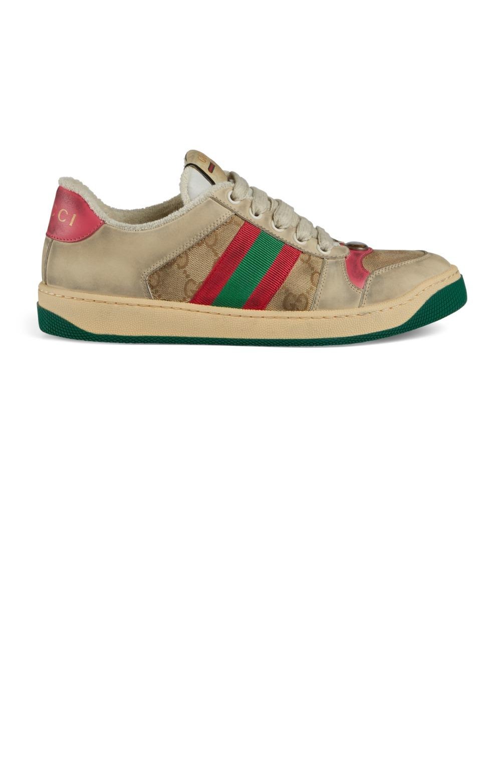 구찌 스크리너 가죽 스니커즈 570443