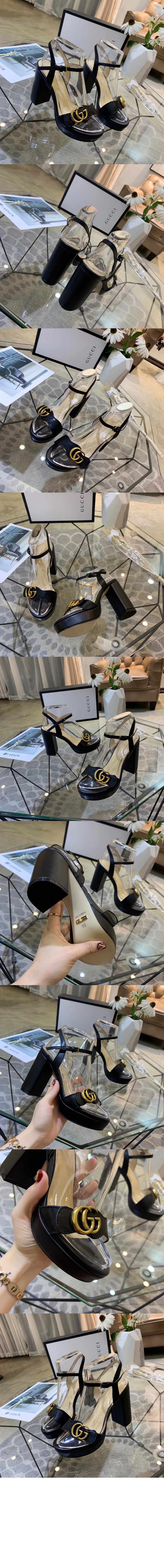 구찌 홀스빗 미드힐 샌들 453378