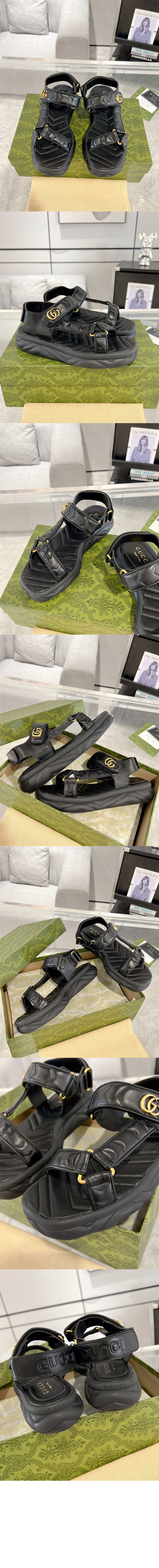 구찌 더블 샌들 776936