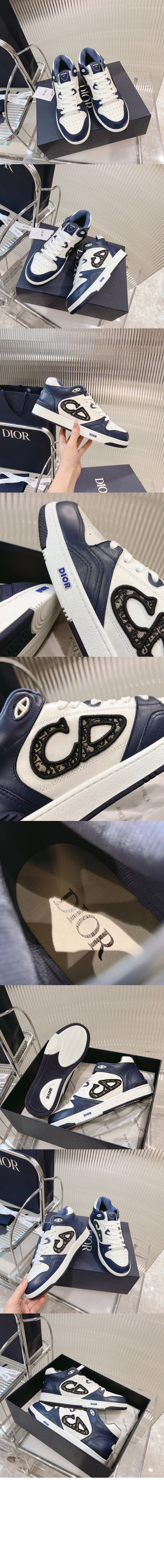 디올 B57 미드 스니커즈 3SH14