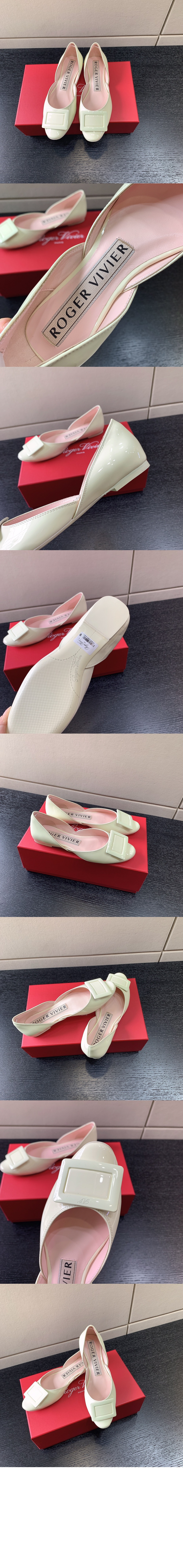 로저비비에 래커 버클 발레리나 플랫 6683