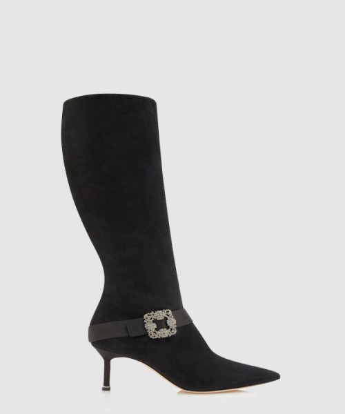 마놀로블라닉 베일로 스웨이드 앵클부츠