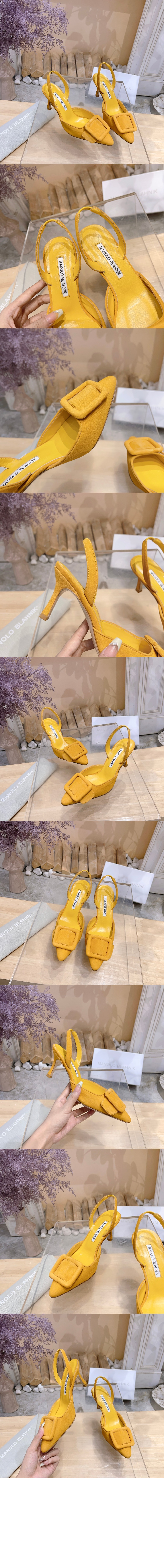 마놀로블라닉 한기시 70 슬링백 펌프스