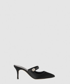 마놀로블라닉 캄파리무 새틴 메리제인 뮬 힐