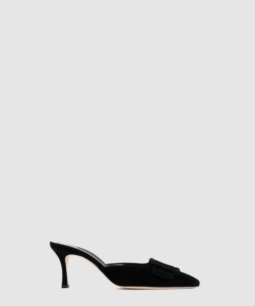 마놀로블라닉 메이세일 스웨이드 키튼 뮬