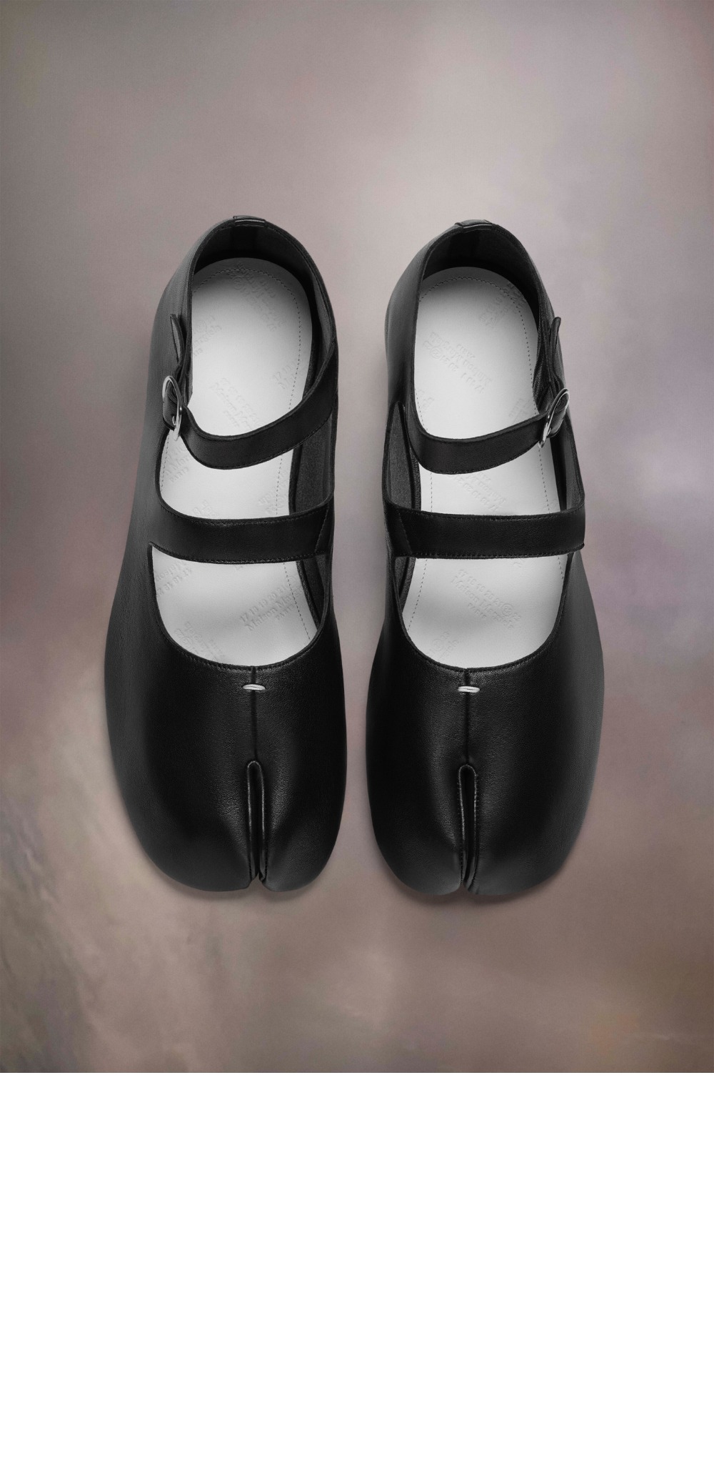 마르지엘라 타비 송아지 가죽 발레리나 T8013