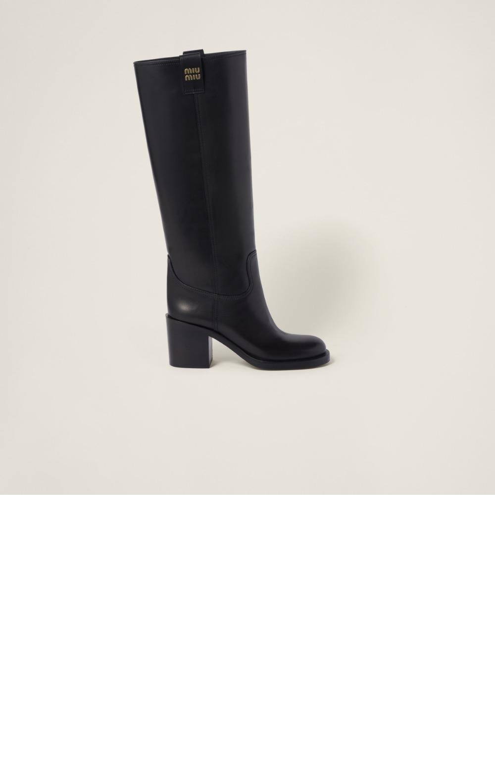 미우미우 가죽 부츠 5W967D