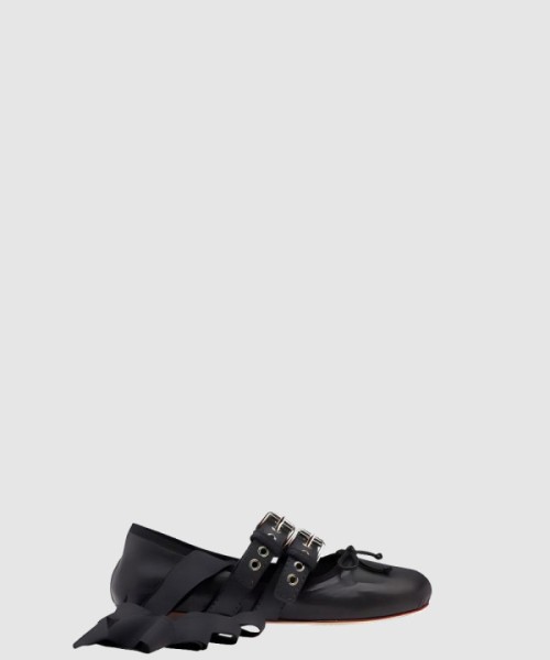 미우미우 버클 플랫 슈즈 5F466A