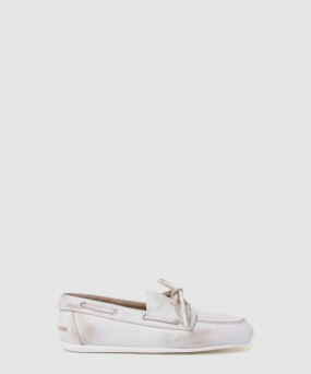 미우미우 안감 없는 블리치드 가죽 로퍼 5D123E