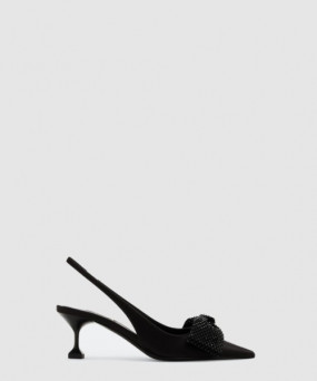 미우미우 새틴 슬링백 펌프스 5I811D