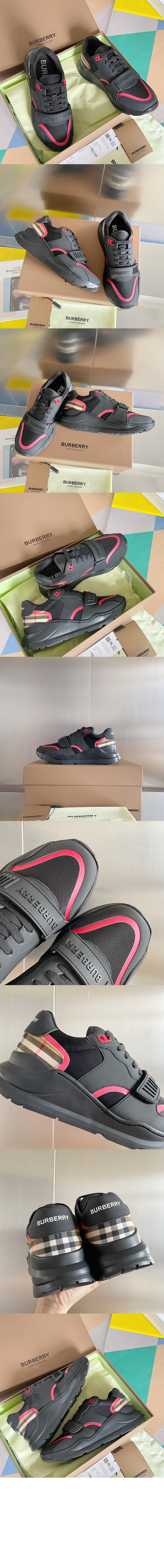 버버리 나일론 빈티지 체크 스니커즈 80569201