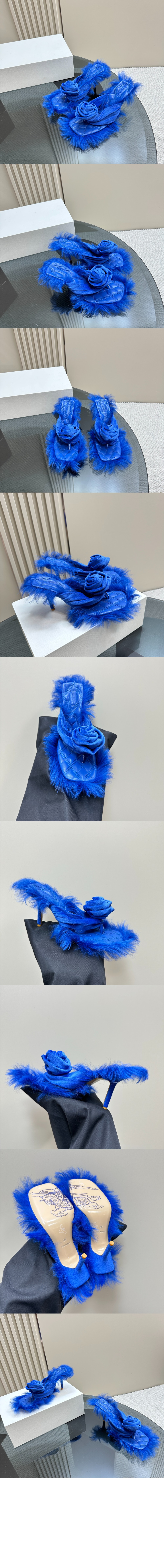 버버리 시어링 스텝 로즈 샌들 80756001