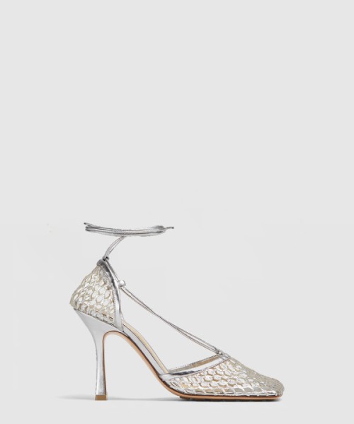 보테가베네타 스트레치 레이스업 샌들 764422