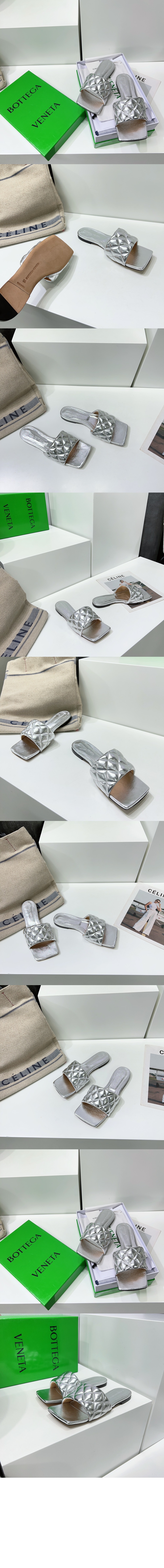 보테가베네타 패더드 플랫 샌들 627710