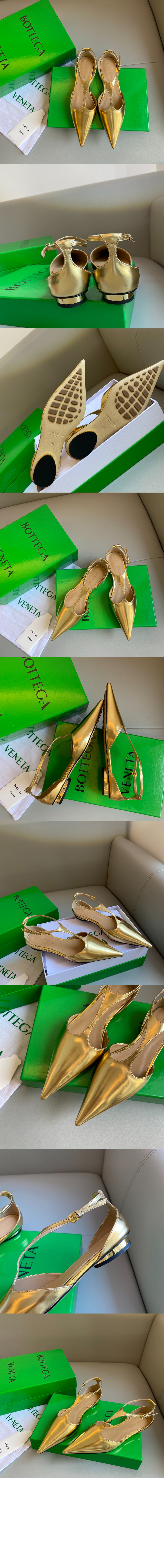 보테가베네타 플랫 발레리나 뮬 740412