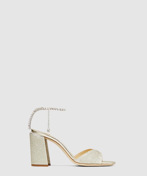지미추 Saeda Sandal Block Heel 85