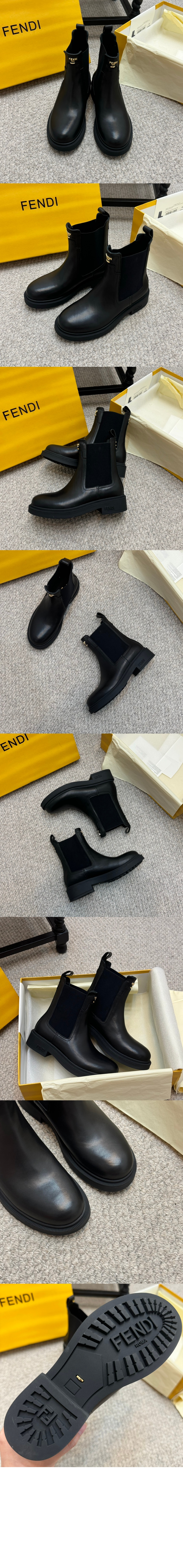 펜디 가죽 부츠 8T8579