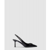 프라다 삼각로고 포인티드 슬링백 펌프스 1I901M