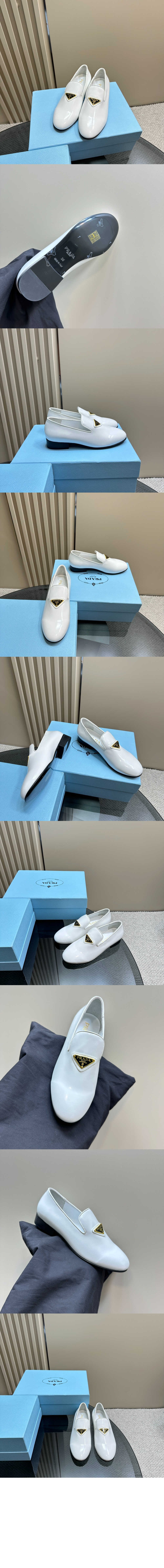 프라다 페이턴트 로퍼 1S365N