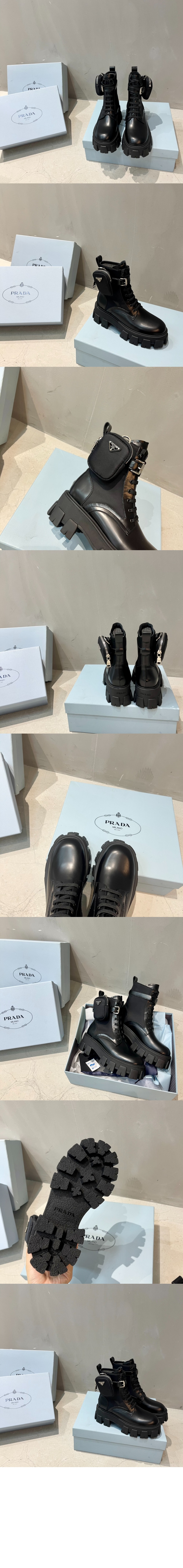 프라다 브러시드 로이스 부츠 2UE007