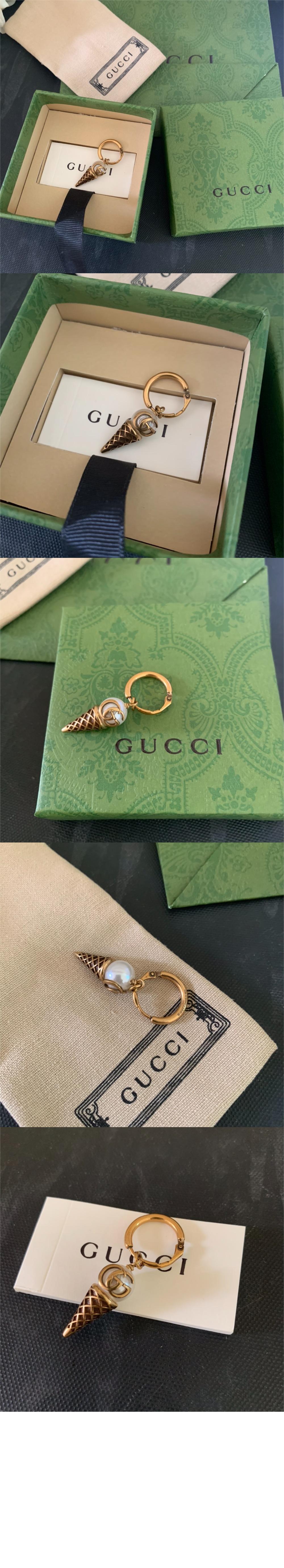 구찌 GG 아이스크림 후프 귀걸이 661957