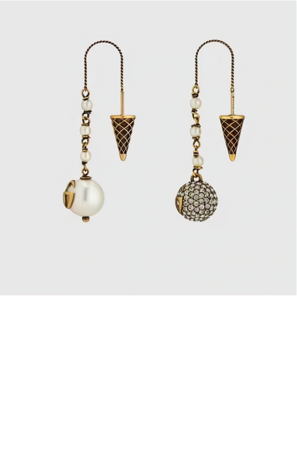 구찌 GG 아이스크림 드롭 귀걸이 661195