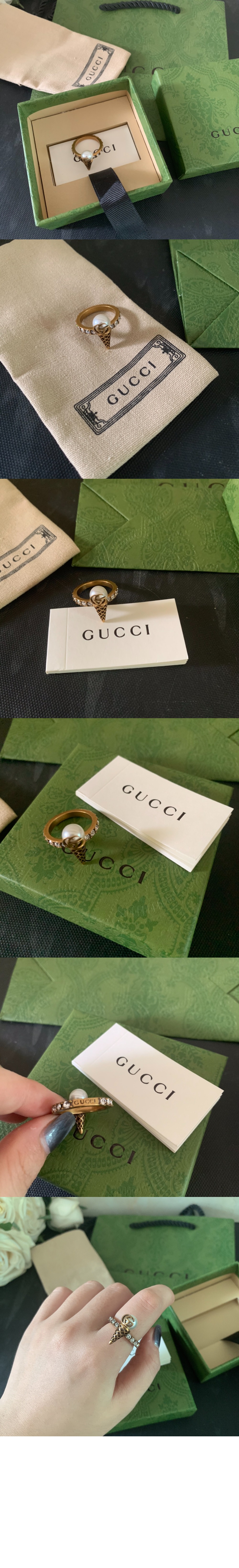 구찌 GG 아이스크림 반지 661956