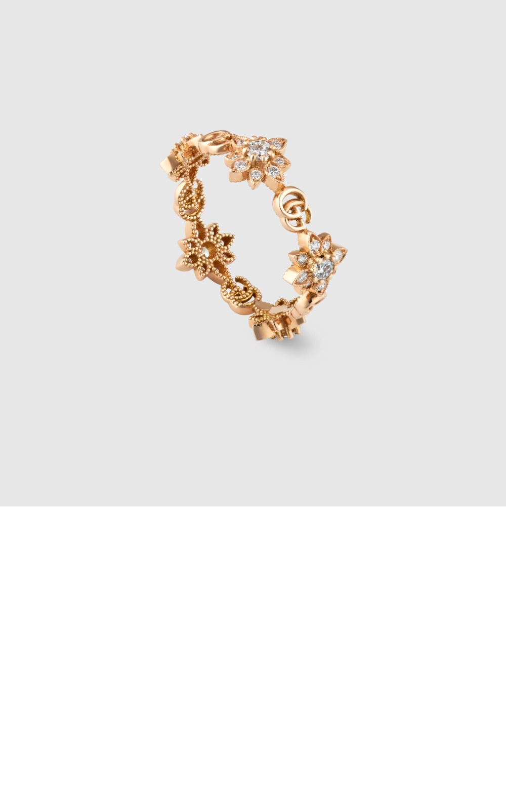 구찌 플로라 18K 다이아몬드 반지 702391