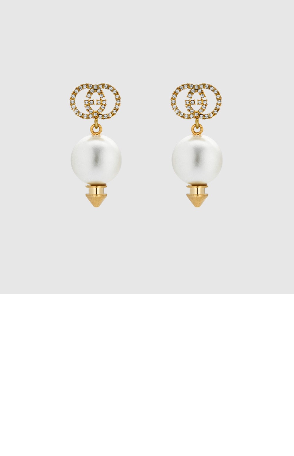 구찌 인터로킹 G 진주 귀걸이 582822