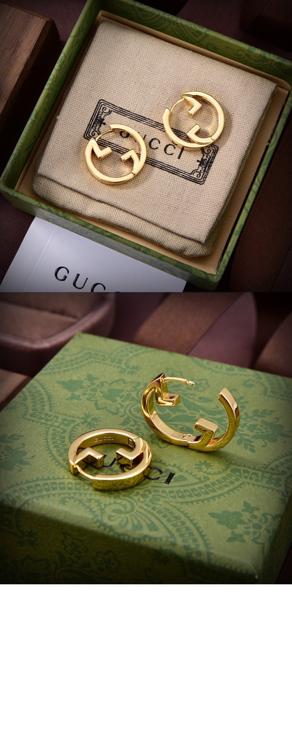 구찌 후프 귀걸이 774534