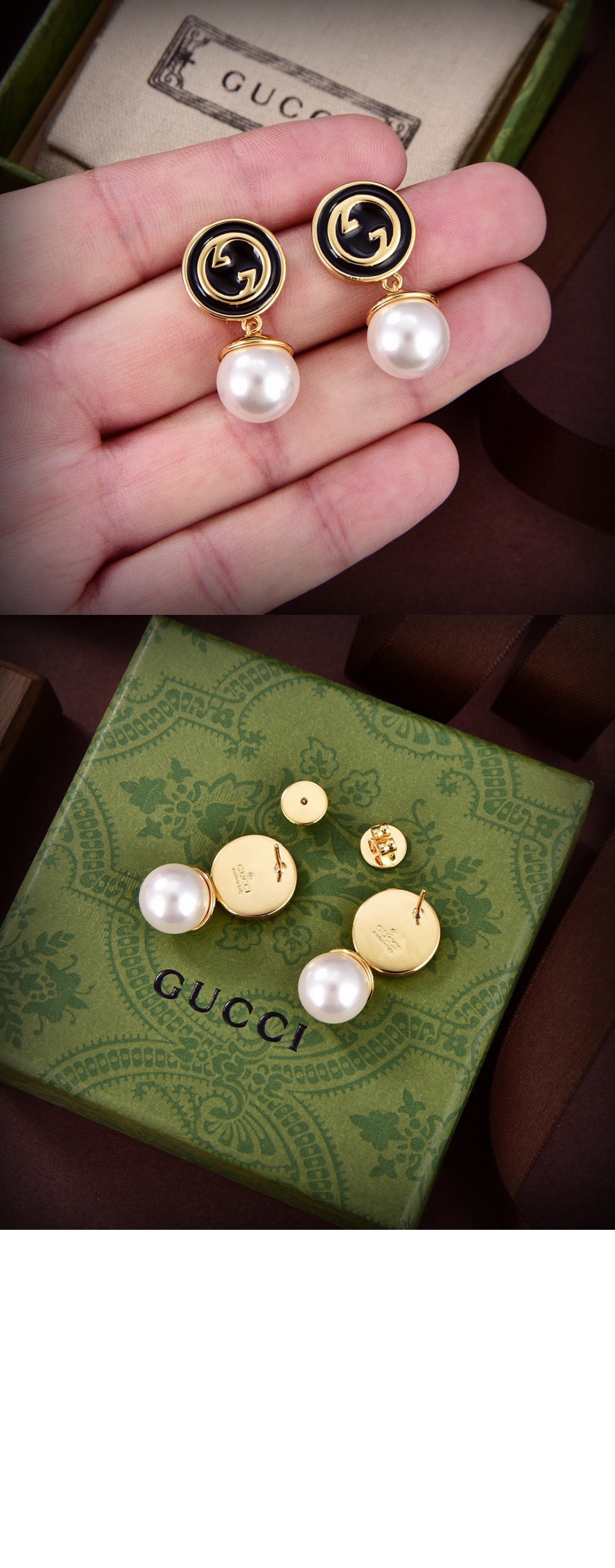 구찌 펄 귀걸이 774612