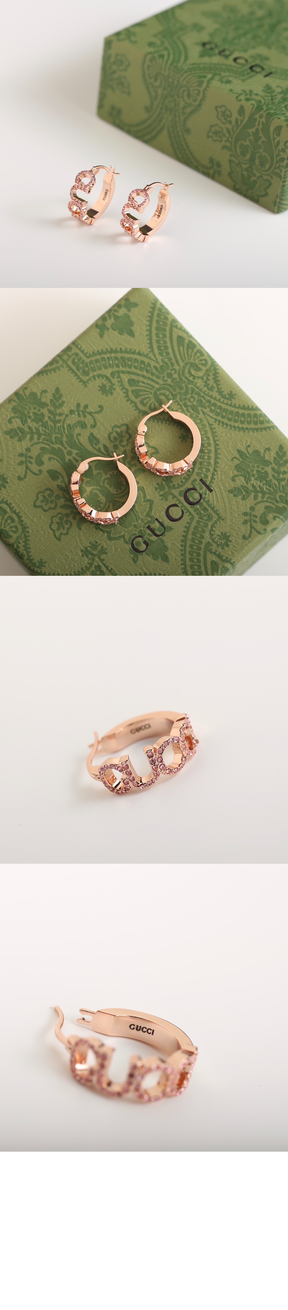 구찌 GUCCI 레터 후프 귀걸이 774690