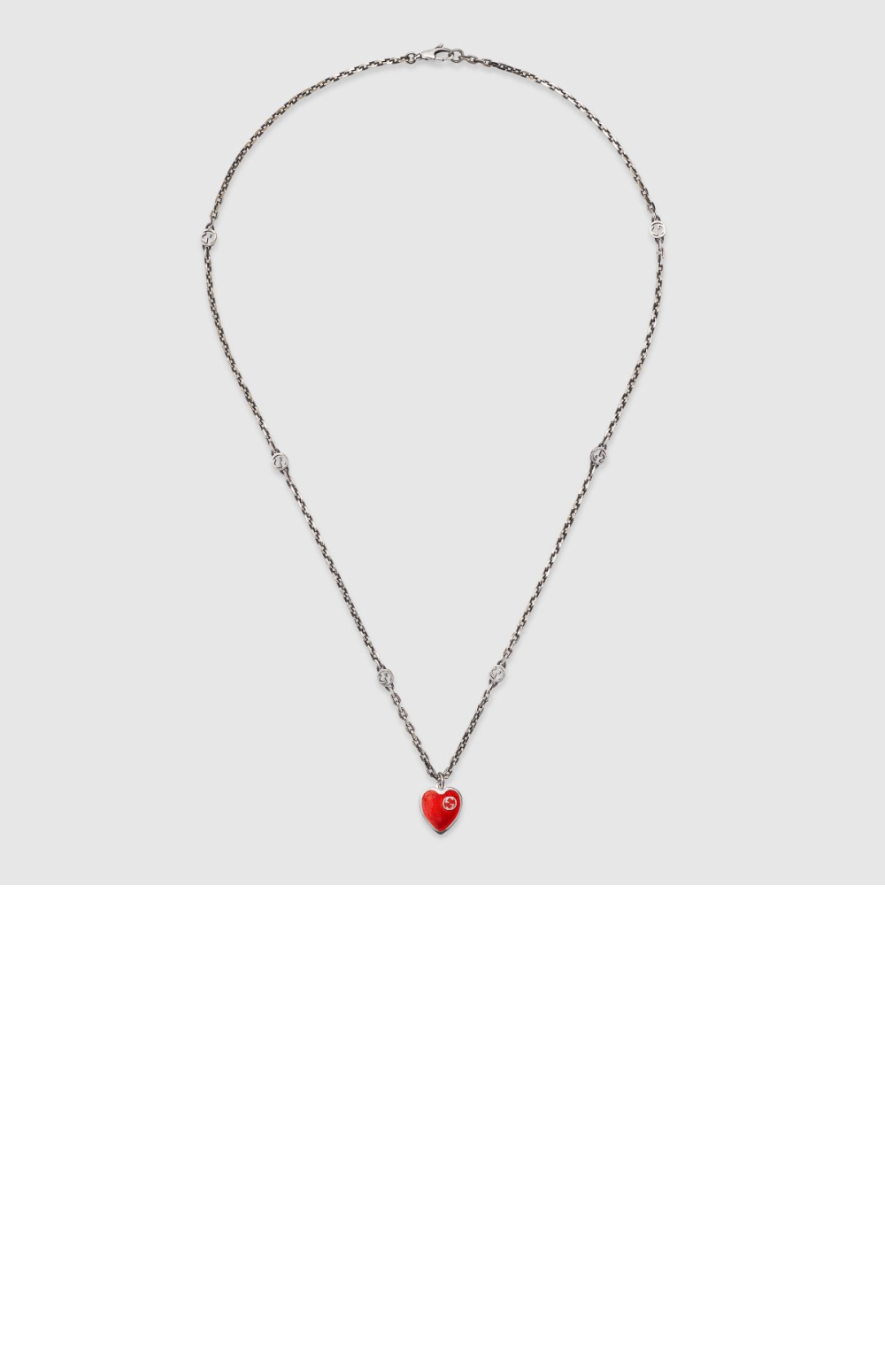 구찌 인터로킹 G 목걸이 645545