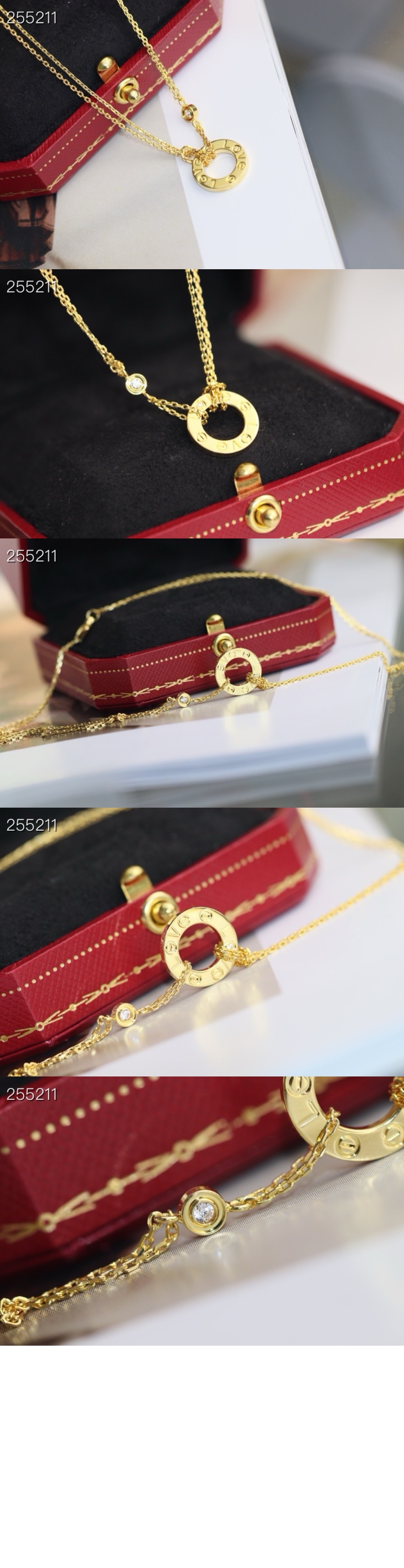 까르띠에 다이아몬드 2개 네크리스 B7219500