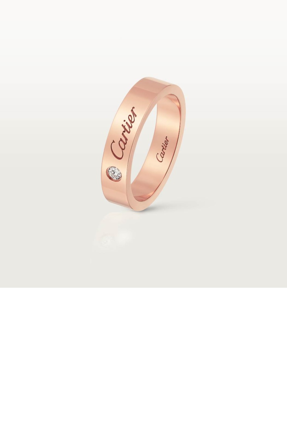 까르띠에 C 드 까르띠에 웨딩 밴드 B4098200