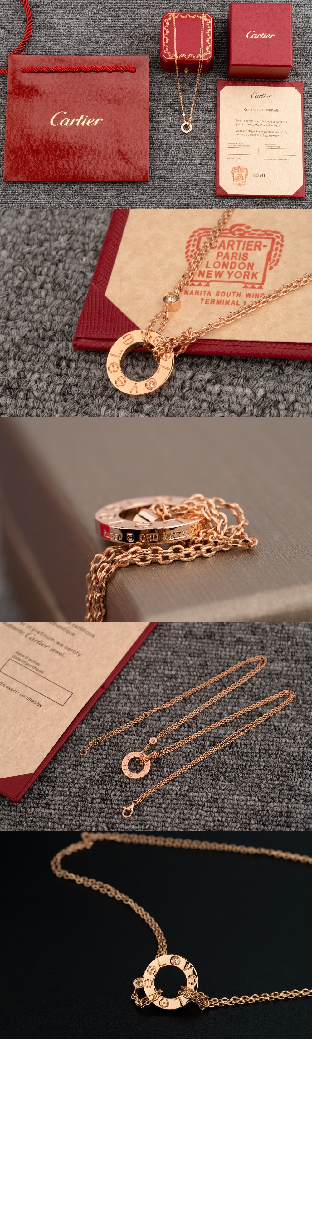 까르띠에 LOVE 네크리스 B7224509