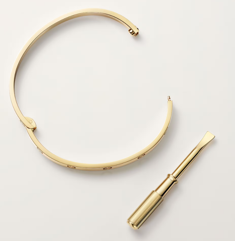 까르띠에 러브 팔찌 미디움 폭 4.8mm 골드