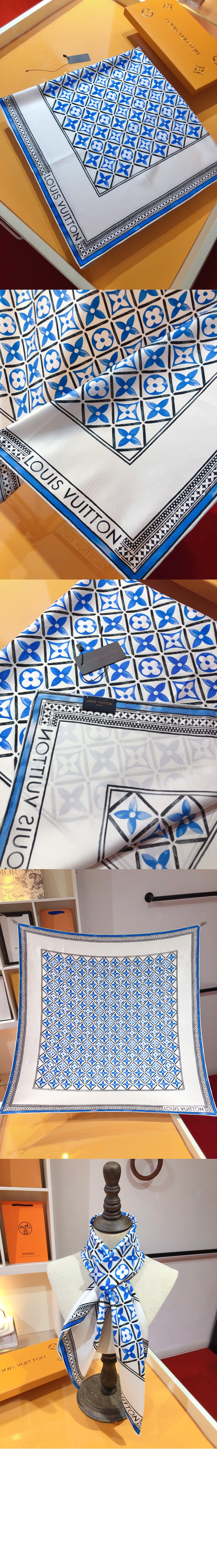 루이비통 모노그램 플라워 타일 스퀘어 90 M78980