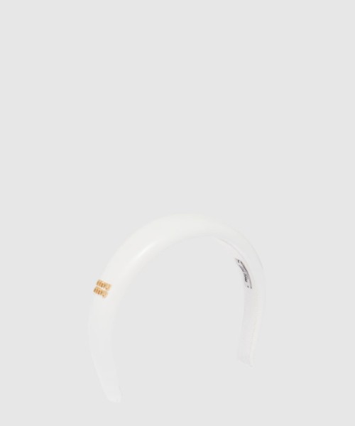 미우미우 페이턴트 가죽 헤드밴드5IH025