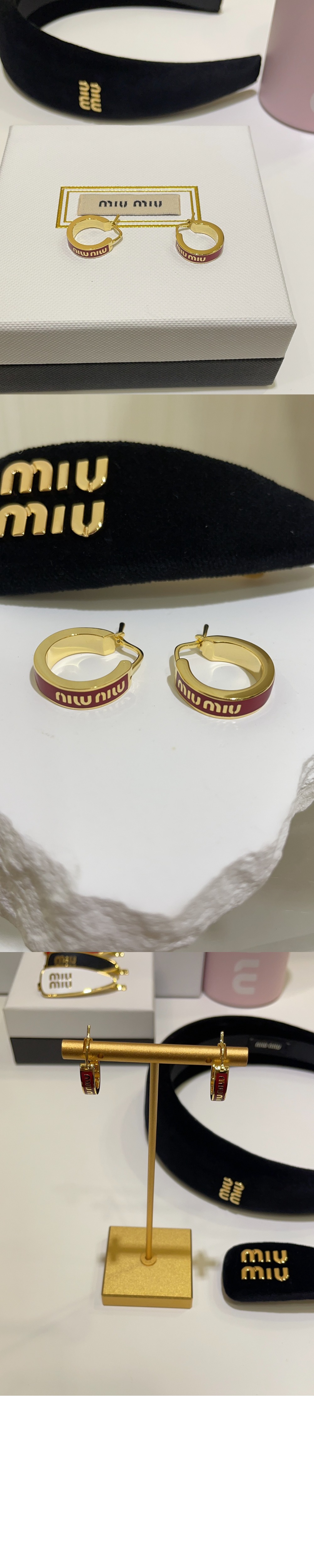 미우미우 메탈 이어링 5IO103