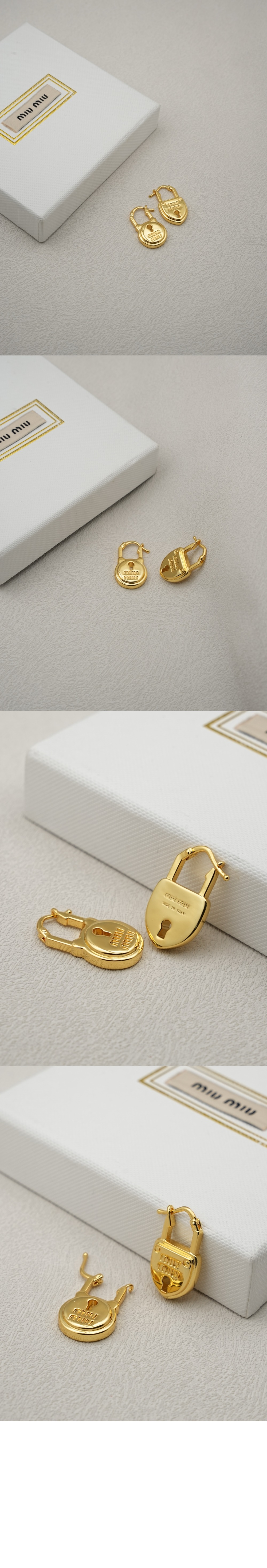 미우미우 메탈 이어링 5IO215