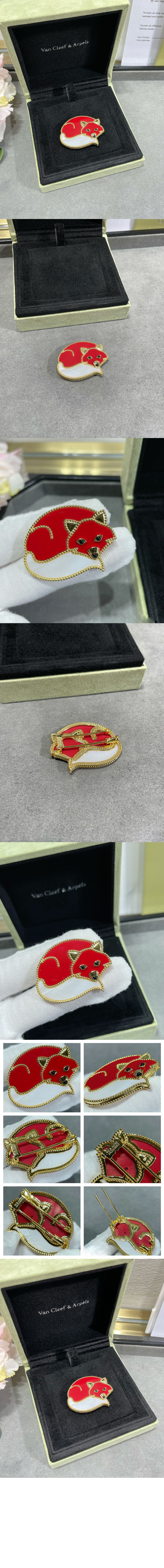 반클리프 럭키 애니멀 폭스 클립 9RY00