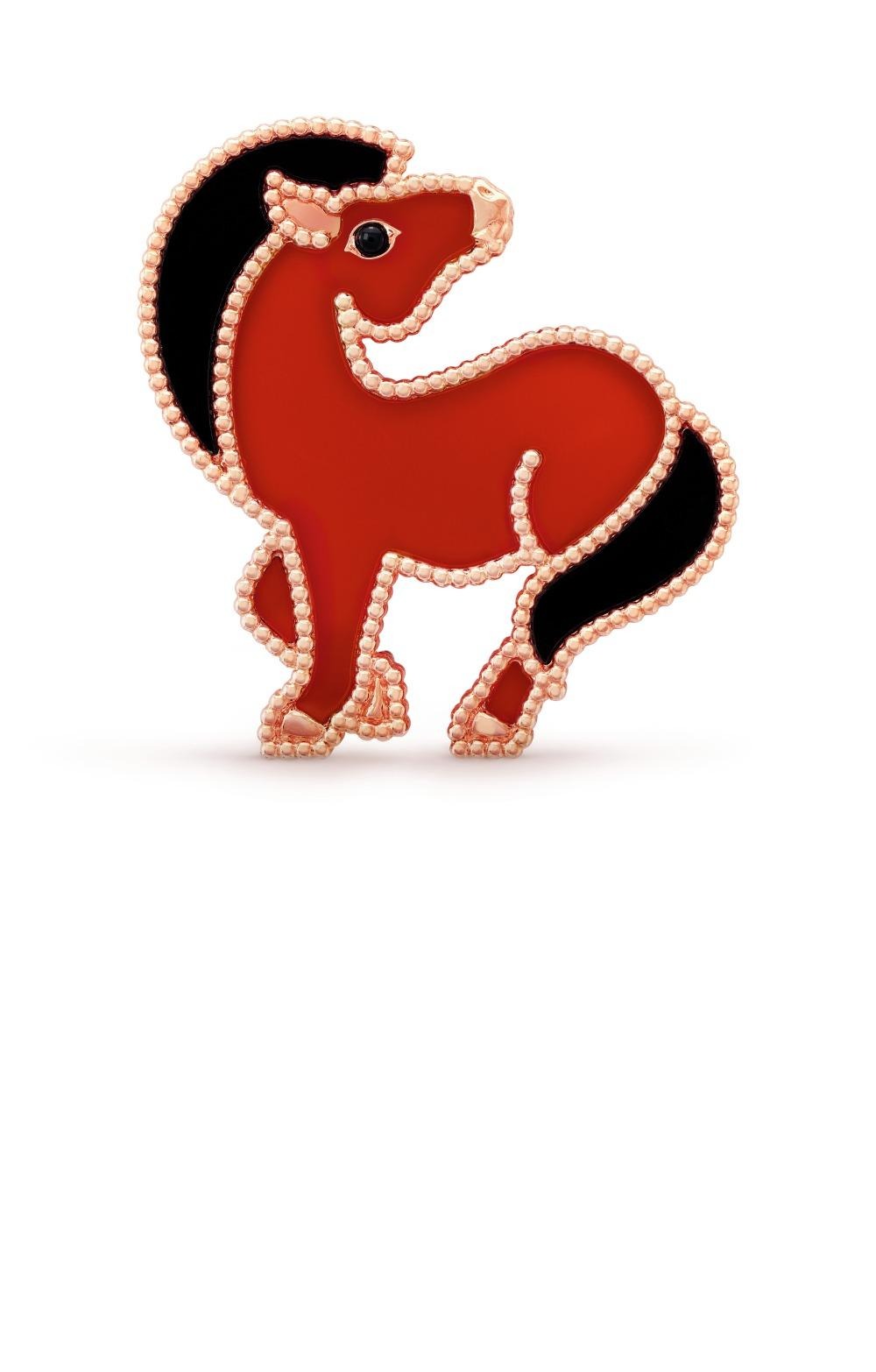 반클리프 럭키 애니멀 호스 클립 5LJ00