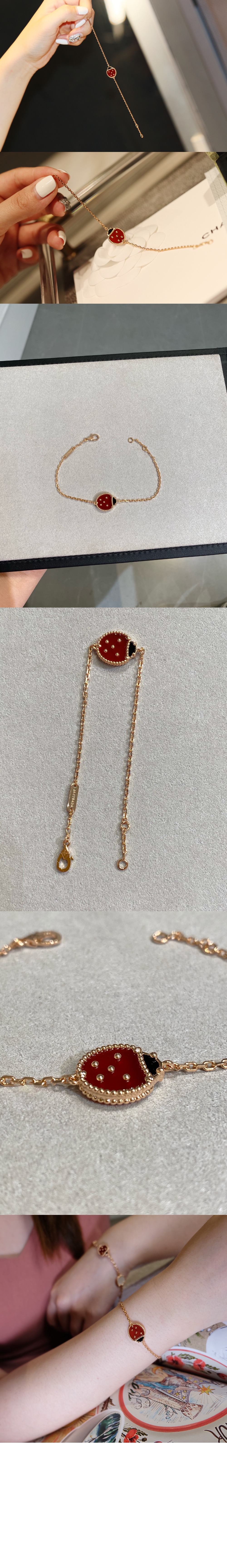 반클리프 럭키 스프링 팔찌 7R000